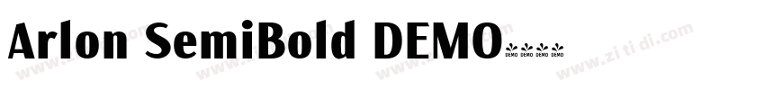 Arlon SemiBold DEMO字体转换